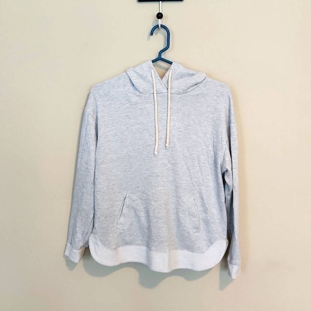 EUC Paper Crane Striped Sweatshirt w/ Terrycloth trim Size S